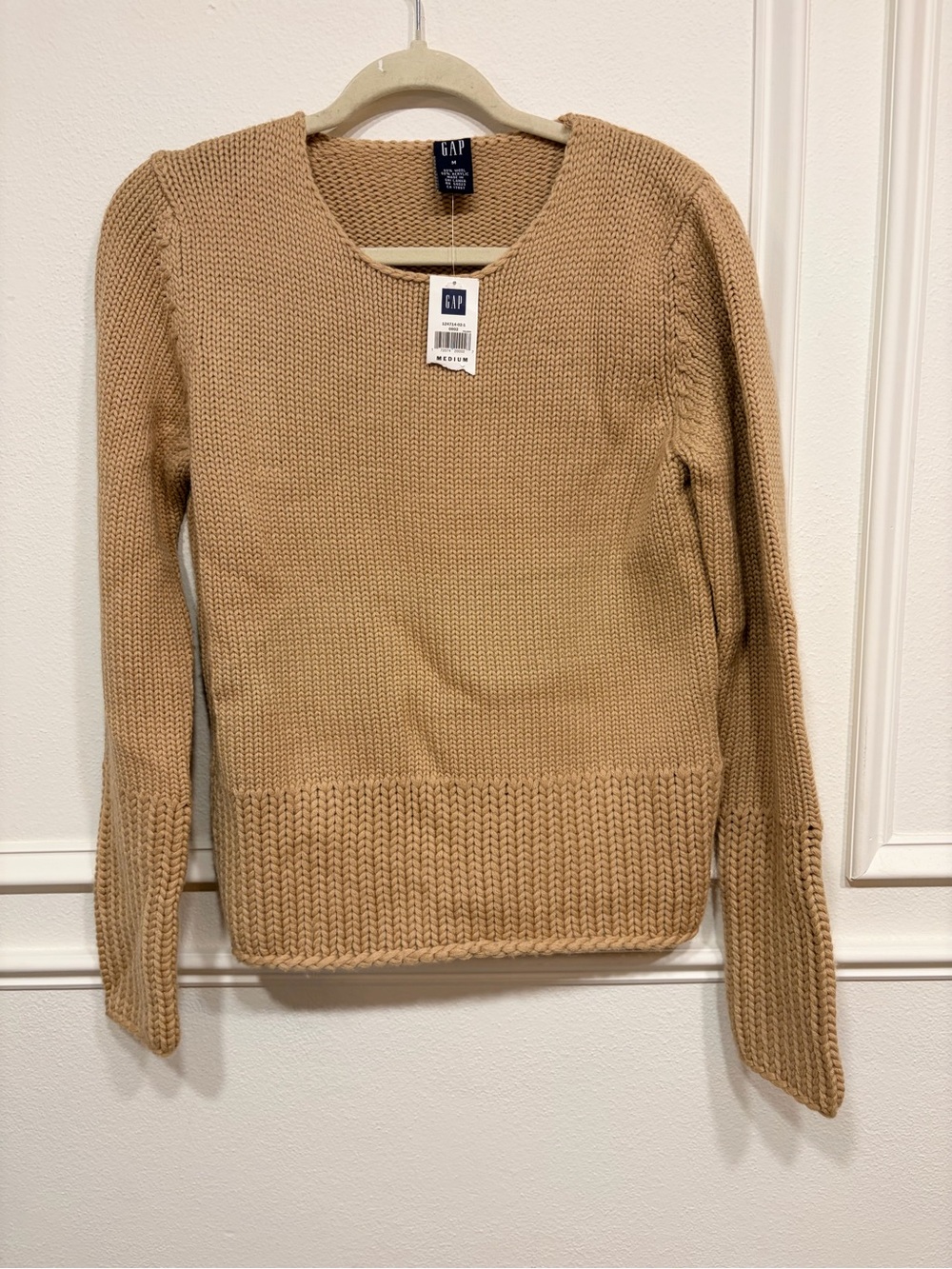GAP Women's Camel Crewneck Sweater Wool Blend